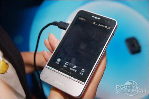 飞利浦巨屏Android手机亮相2009通信展