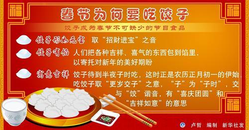 春节为何要吃饺子