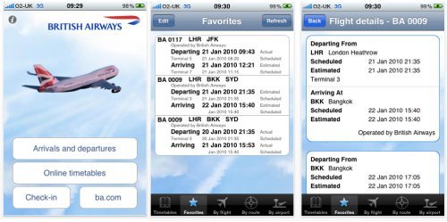 英国航空升级iPhone应用程序 并考虑推出预订功能