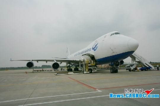 青岛机场成功保障长城航空洲际直航货运包机