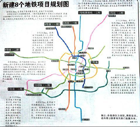 成都未来将新建8个地铁项目城区地铁线将建成
