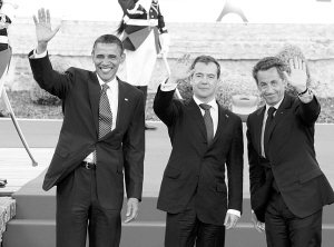 2011年G8峰会高度戒备中法国开幕 1.2万