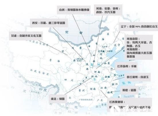 中国文物造假地图公布 “作旧”形成产业链