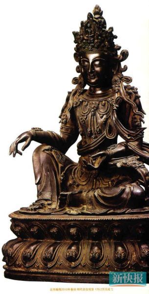 明代金铜观音已拍到了3000多万 投资潜力良好-图片版权归原作者所有