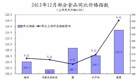 余秋梅：12月份食品价格上涨影响CPI涨幅扩大