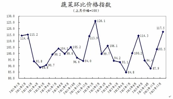 余秋梅：12月份食品价格上涨影响CPI涨幅扩大