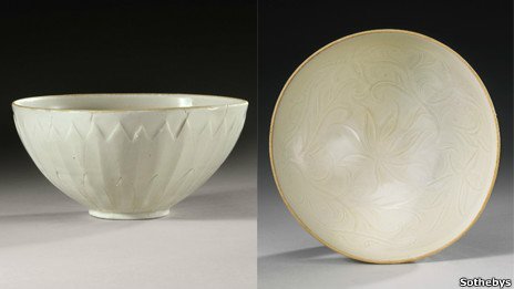 这个瓷碗是存世不多的宋代定窑珍品。