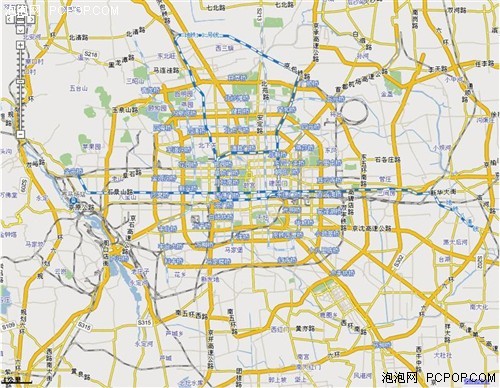 4km比例尺下的北京地图 非常方正的一张网图片