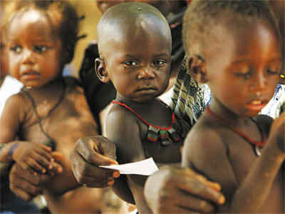 非洲撒哈拉以南地区饥饿人口的比例最高