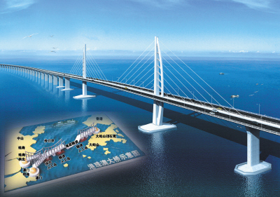 世界最长跨海大桥开工