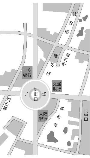 银行众多,瞧,仅新街口广场附近,就有三家银行(参照1934年南京地图)
