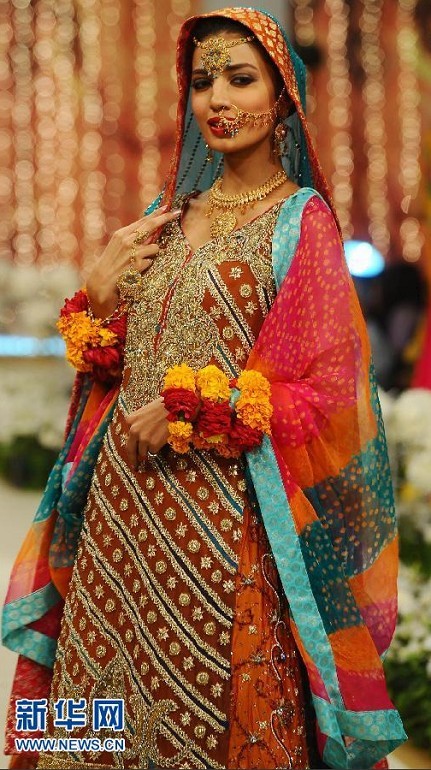 巴基斯坦新娘的美丽服饰