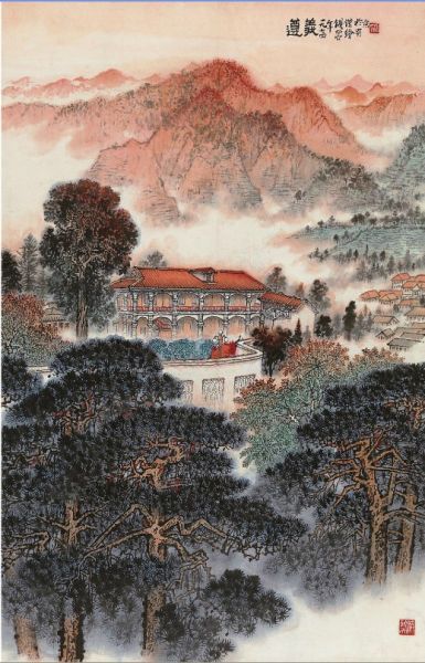 山水画 成语猜_你画我猜的成语图片(3)