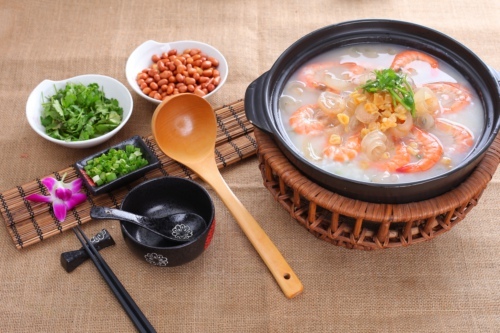 干贝海参鲜虾粥 水蛇山鸡粥 四宝花胶粥 养生粥品 佛山文华里美食城