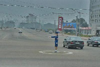 朝鲜交通女警