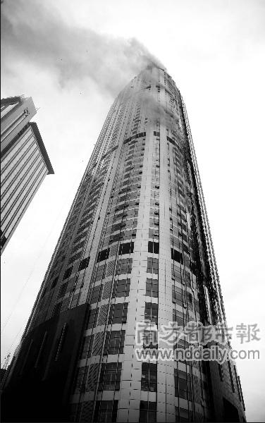 南京50层高楼大火