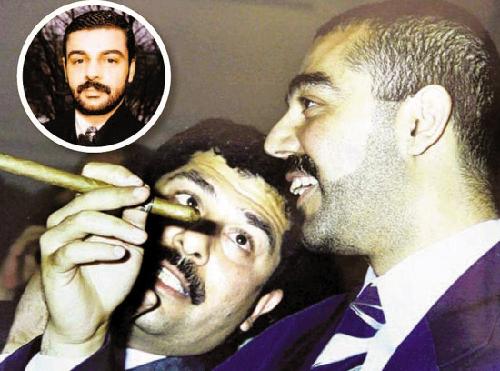 图左上角为拉蒂夫·亚希亚,右下为乌代和弟弟库赛据英国《星期日