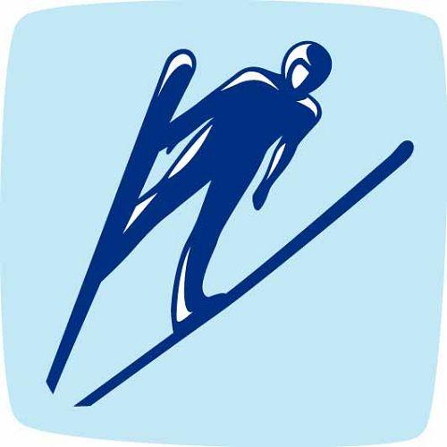大跳台滑雪标志图片