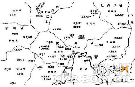 一項調查顯示,海外國家的古代地圖將現在隸屬中國領土的間島在1910年