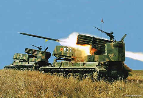 实际上,phz89型火箭炮系统是从81式122毫米多管自行火箭炮系统发展