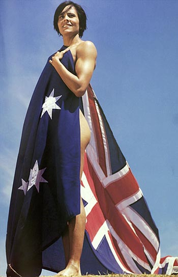 澳洲体坛女明星裸体写真田径名将身材健美图