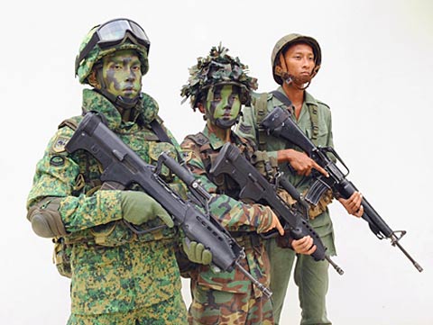 新加坡陆军迷彩图片
