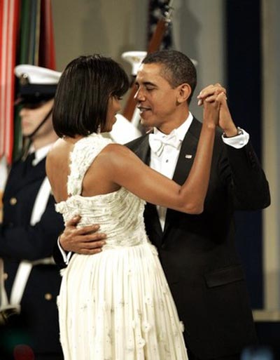 总统就职舞会奥巴马夫妇亲密共舞图集