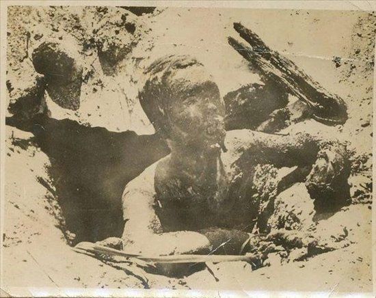 硫磺岛日军干尸图片