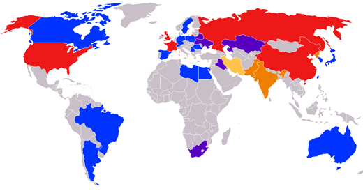 联合国成员国地图图片