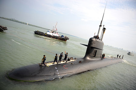 西沪港潜艇图片