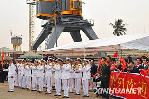 中國海軍編隊抵達越南海防市開始訪問(組圖)