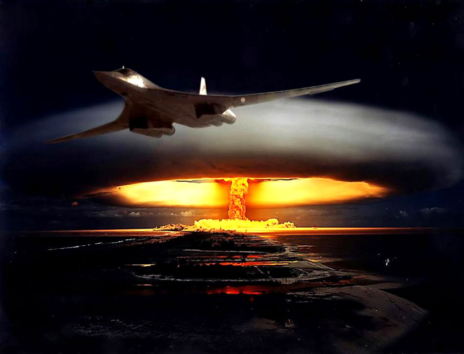 图160轰炸机核弹攻击壮观设想图高清大图