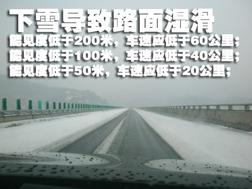 保持安全车距雪天高速公路安全驾驶秘籍