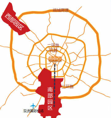 成都市高新区区域地图图片