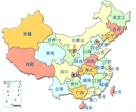 中国地图带城市名称图片